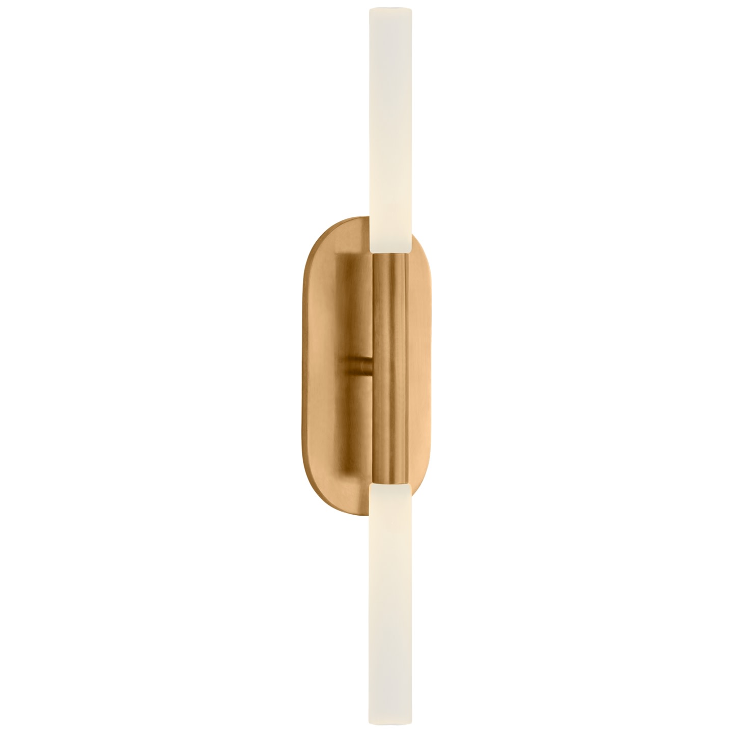 Visual Comfort KW 2282 Rousseau 15" Medium Bath Sconce by Kelly Wearstler Antique Burnished Brass / Etched Crystal Indoor Lighting Bathroom Fixtures
