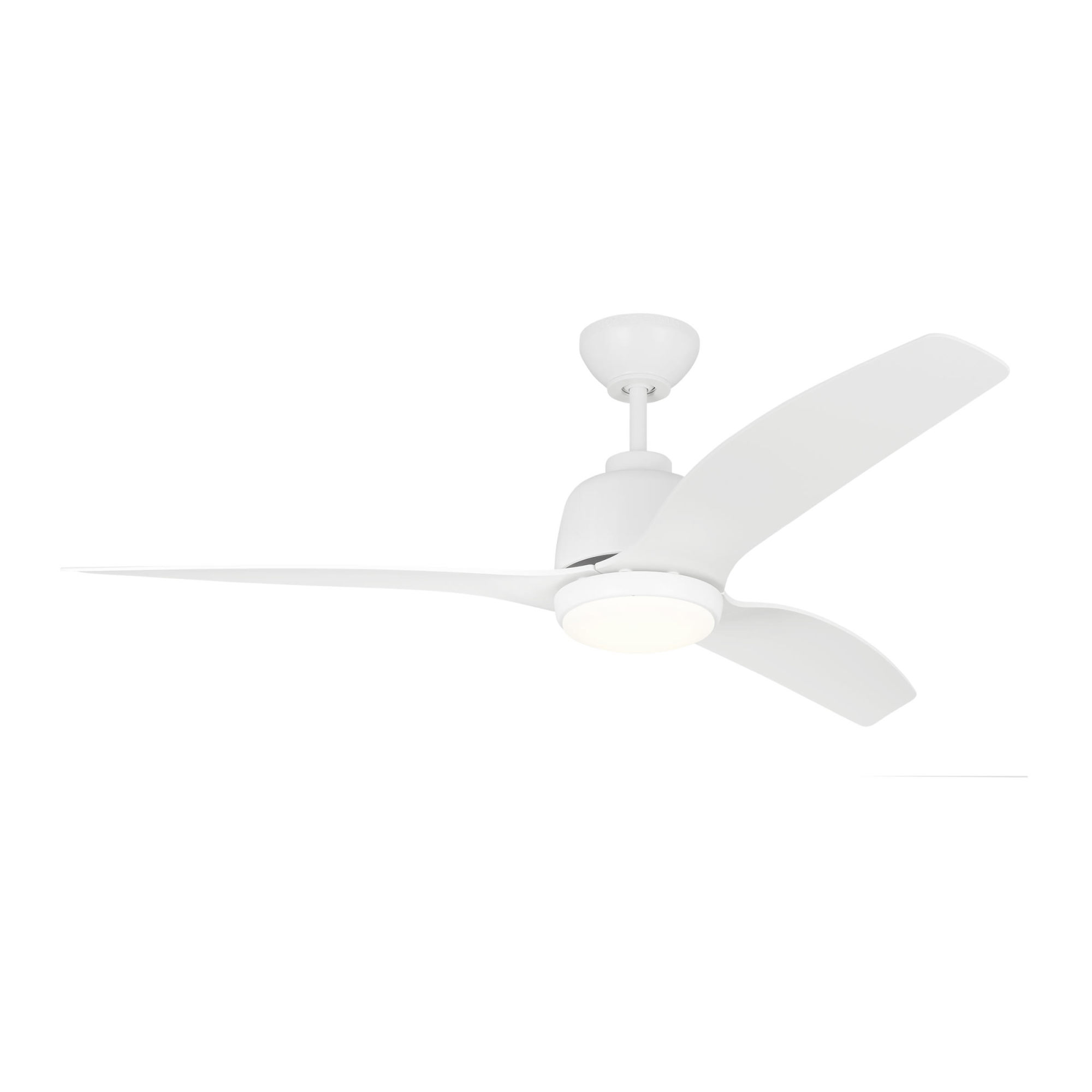 Photos - Fan Comfort Visual  3AVLCR54D Avila Coastal 54" 3 Blade Outdoor LED Ceiling  Matte White s Ceiling s Outdoor Ceiling  