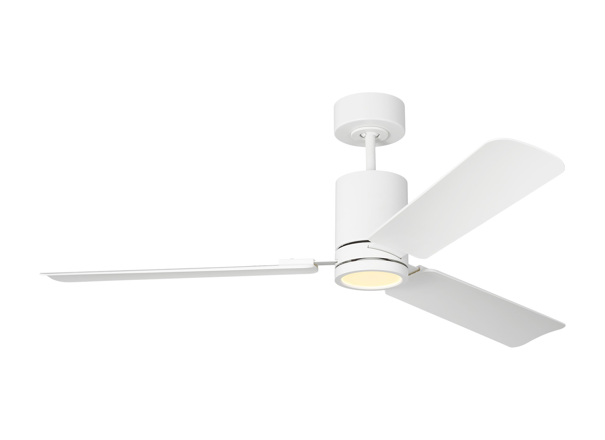 Photos - Fan Comfort Visual  3CCSM54D Cleancut 54" 3 Blade Indoor LED Ceiling  Matte White s Ceiling s Indoor Ceiling s 3CCSM5 