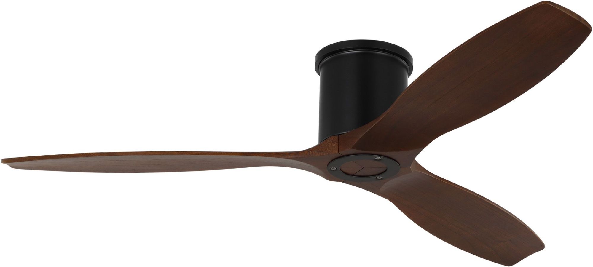 Photos - Fan Visual Comfort 3CNHSM52 Collins Smart 52" Hugger Ceiling  Midnight Black / Dark Walnut s Ceiling s Indoor Ceiling F