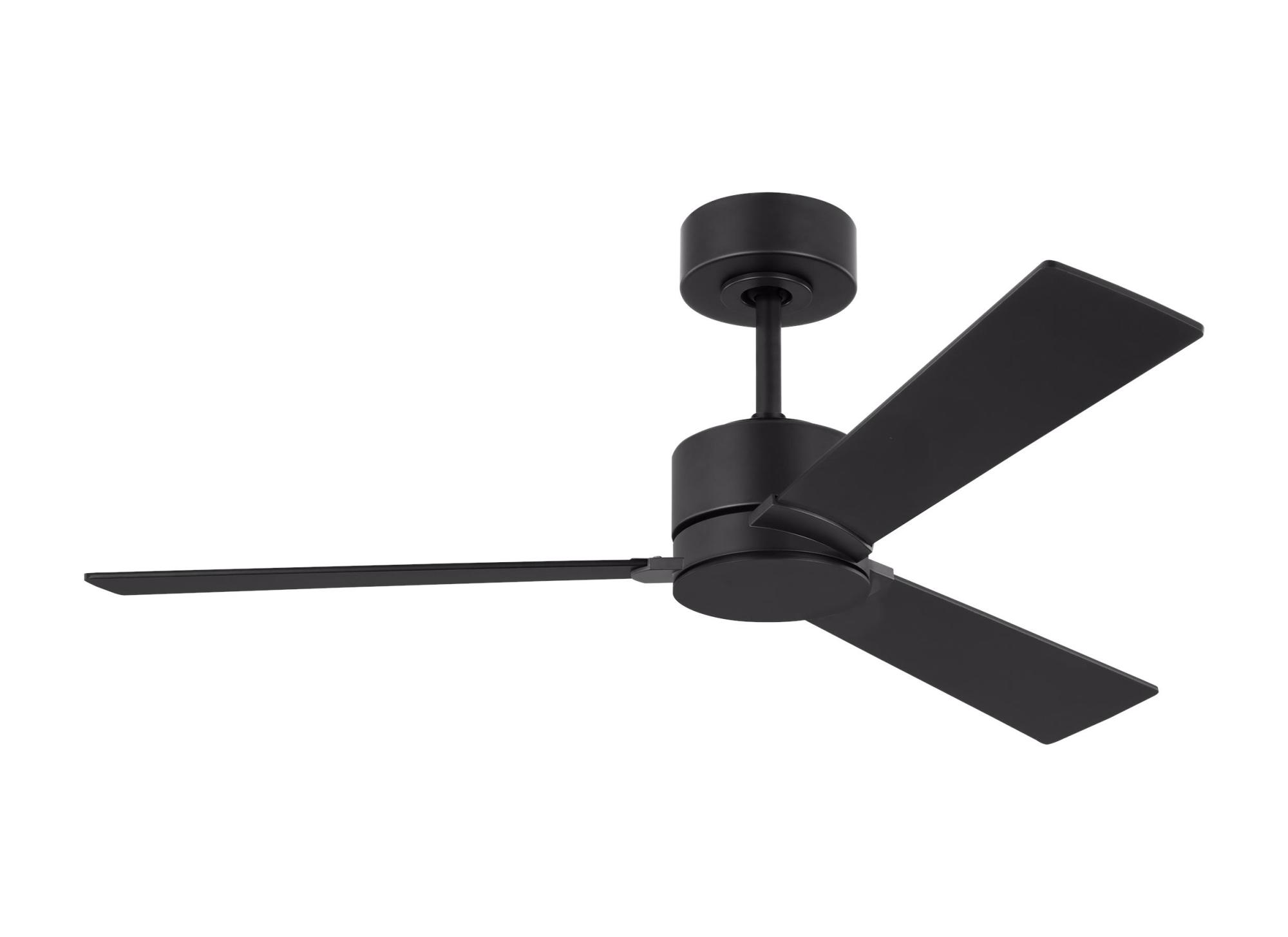 Photos - Fan Visual Comfort 3RZR44 Rozzen 44" 3 Blade Indoor Ceiling  Midnight Black s Ceiling s Indoor Ceiling s 3RZR44MBK