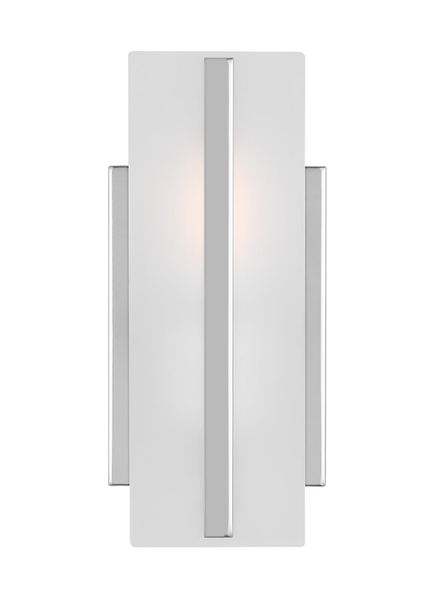 Photos - Chandelier / Lamp DEX Visual Comfort 4154301  10" Tall Bathroom Sconce with Frosted Glass Shade Chrome Indoor Lighting Bathroom Fixtures Bathro 