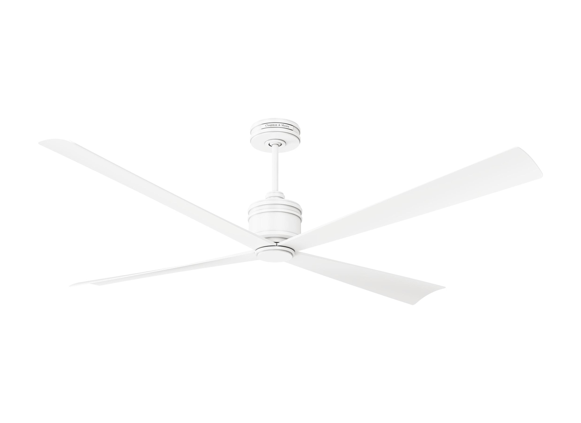 Photos - Fan Comfort Visual  4LNCR72 Launceton 72" 4 Blade Indoor Ceiling  Matte White s Ceiling s Indoor Ceiling s 4LNCR72RZW 