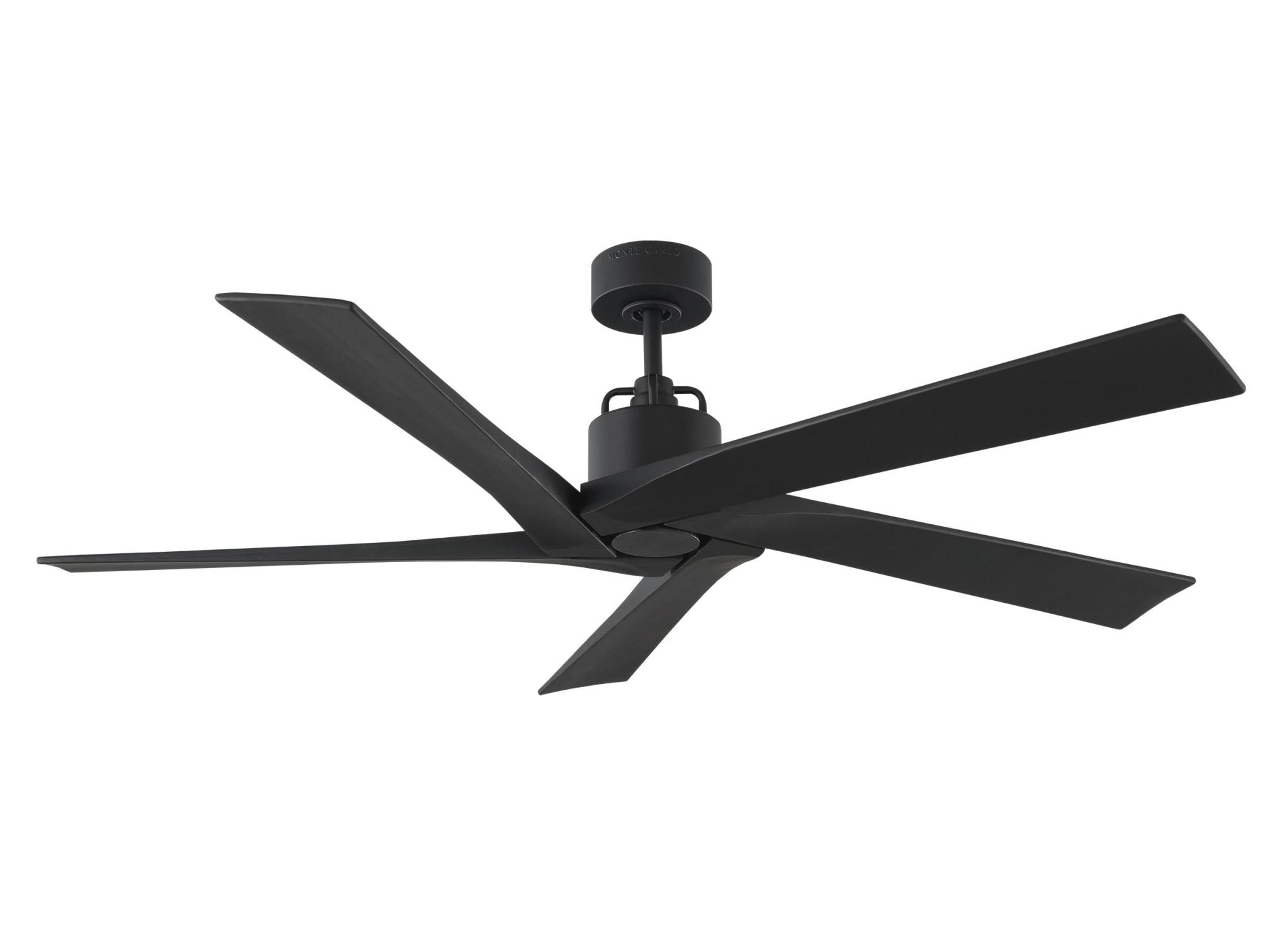 Photos - Fan Comfort Visual  5ASPR56 Aspen 56" 5 Blade Indoor Ceiling  Midnight Black s Ceiling s Indoor Ceiling s 5ASPR56MBK 
