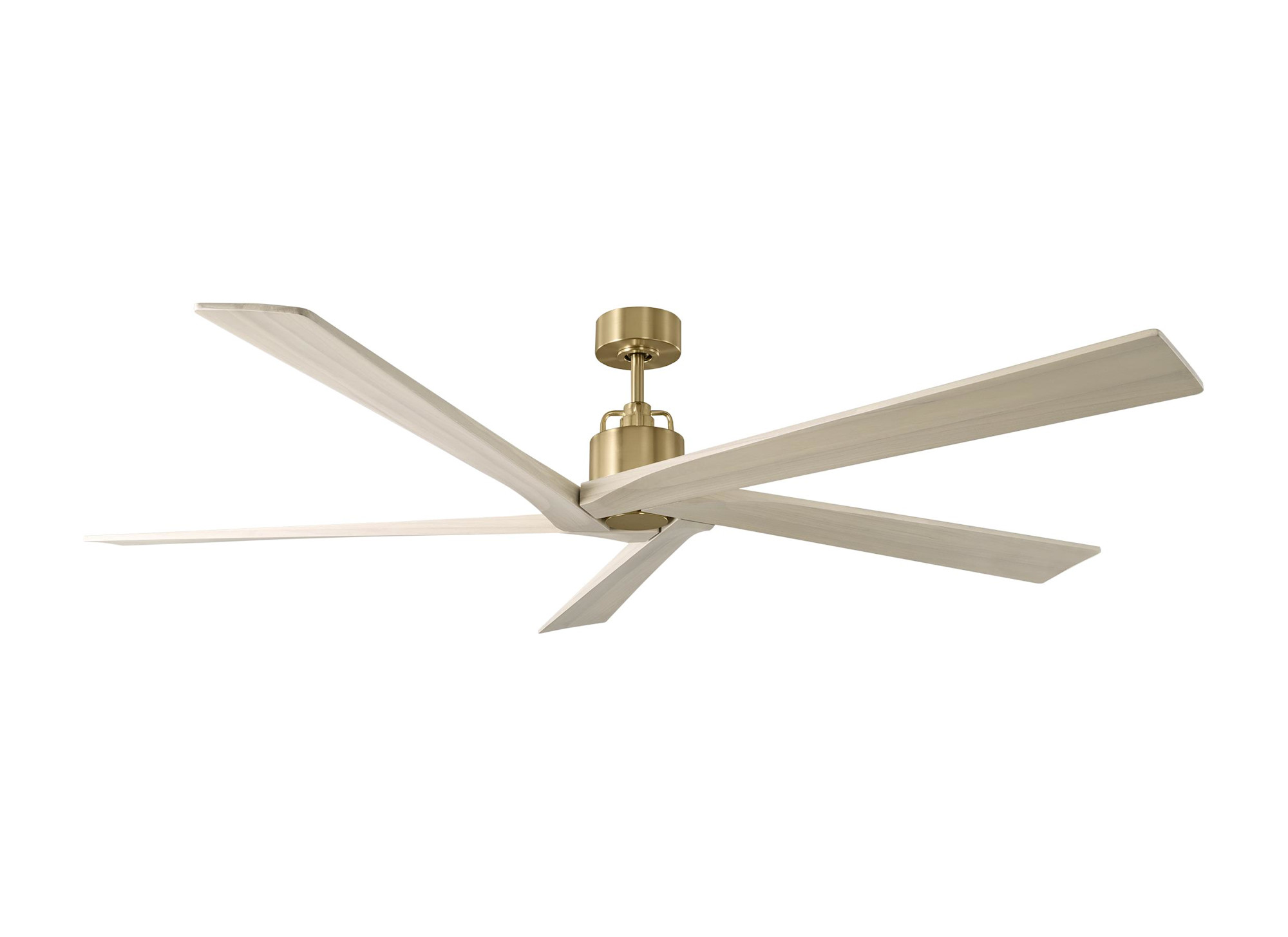 Photos - Fan Comfort Visual  5ASPR70 Aspen 70" 5 Blade Indoor Ceiling  Burnished Brass / Washed White Oak s Ceiling s Indoor Ceil 