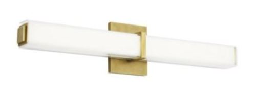 Photos - Chandelier / Lamp MILAN Visual Comfort 700BCMLN24W-LED930-277  25" Wide LED Bath Bar Natural Brass Indoor Lighting Bathroom Fixtures Bath Bar 7 