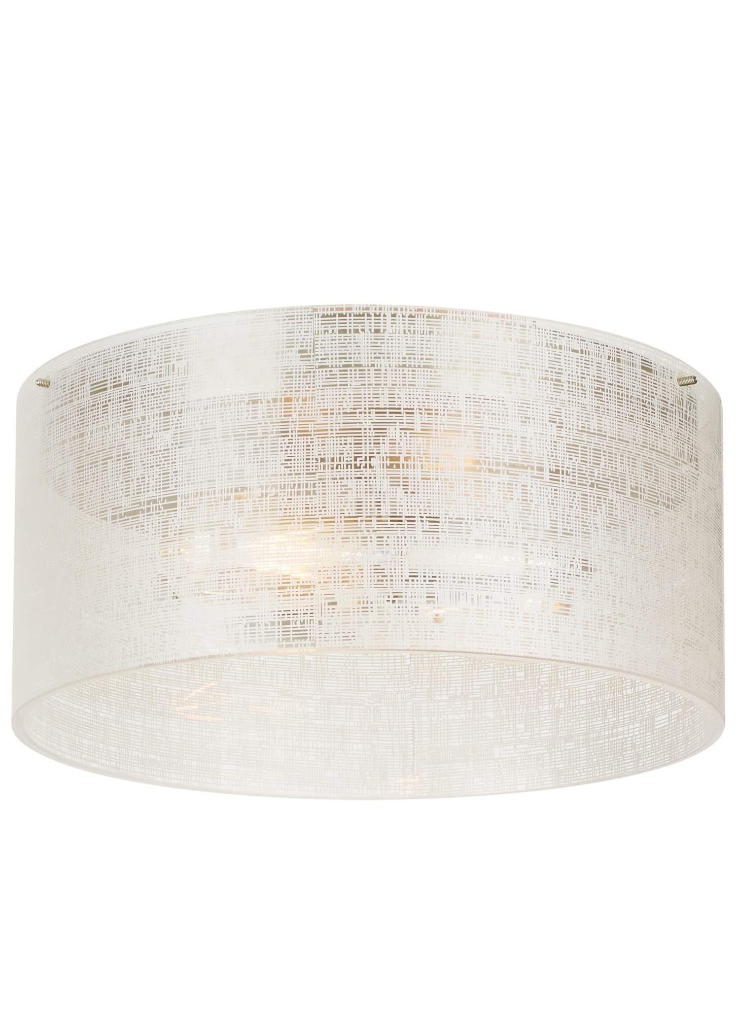 Photos - Chandelier / Lamp Wide Visual Comfort 700FMVTRLN-LED927 Vetra 2 Light 13"  Flush Mount Ceiling Fixture with Linen Weave Glass Shade and (2) 270 