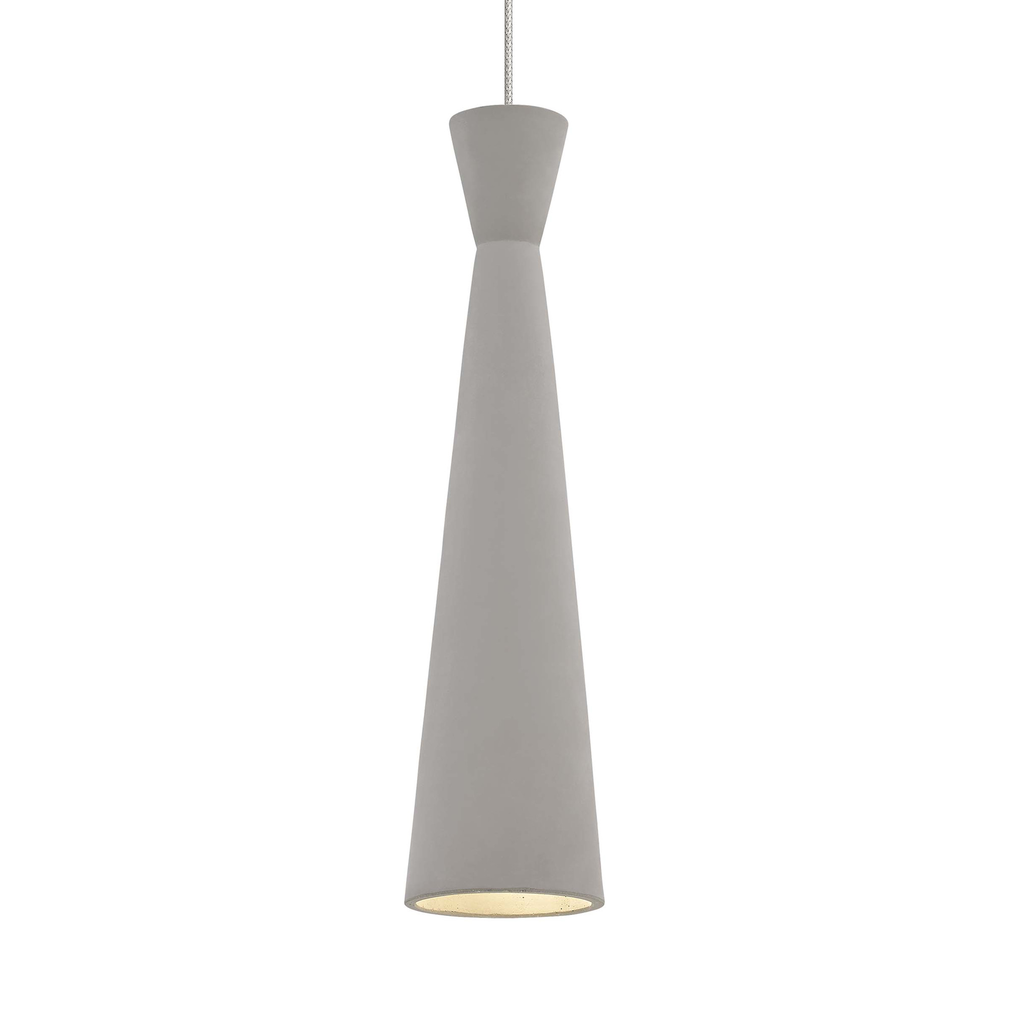 Photos - Chandelier / Lamp Windsor Visual Comfort 700MPWDS-LED930  5" Wide LED Mini Pendant Concrete / Satin Nickel Indoor Lighting Pendants 700MPWDSCS 