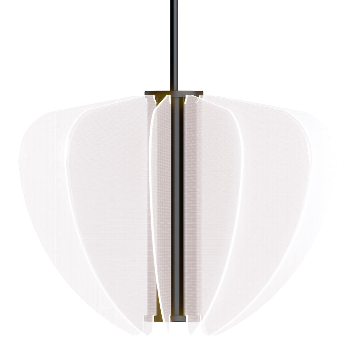 Photos - Chandelier / Lamp Visual Comfort 700NYR28-LED930 Nyra 27" Wide LED Chandelier Nightshade Black Indoor Lighting Chandeliers 700NYR28B-LED930