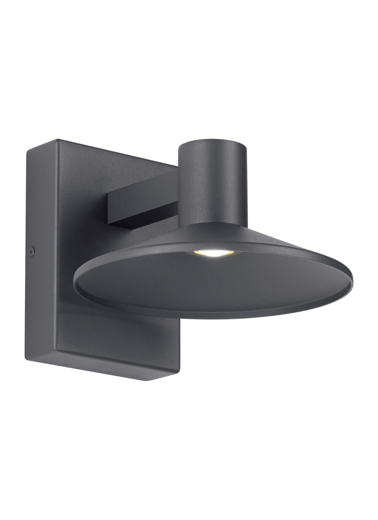 Photos - Floodlight / Street Light Visual Comfort 700OWASHH9308DUNV Ash 8" Tall Integrated LED Wall Sconce with Taper Shade Charcoal Outdoor Lighting Wall Scon