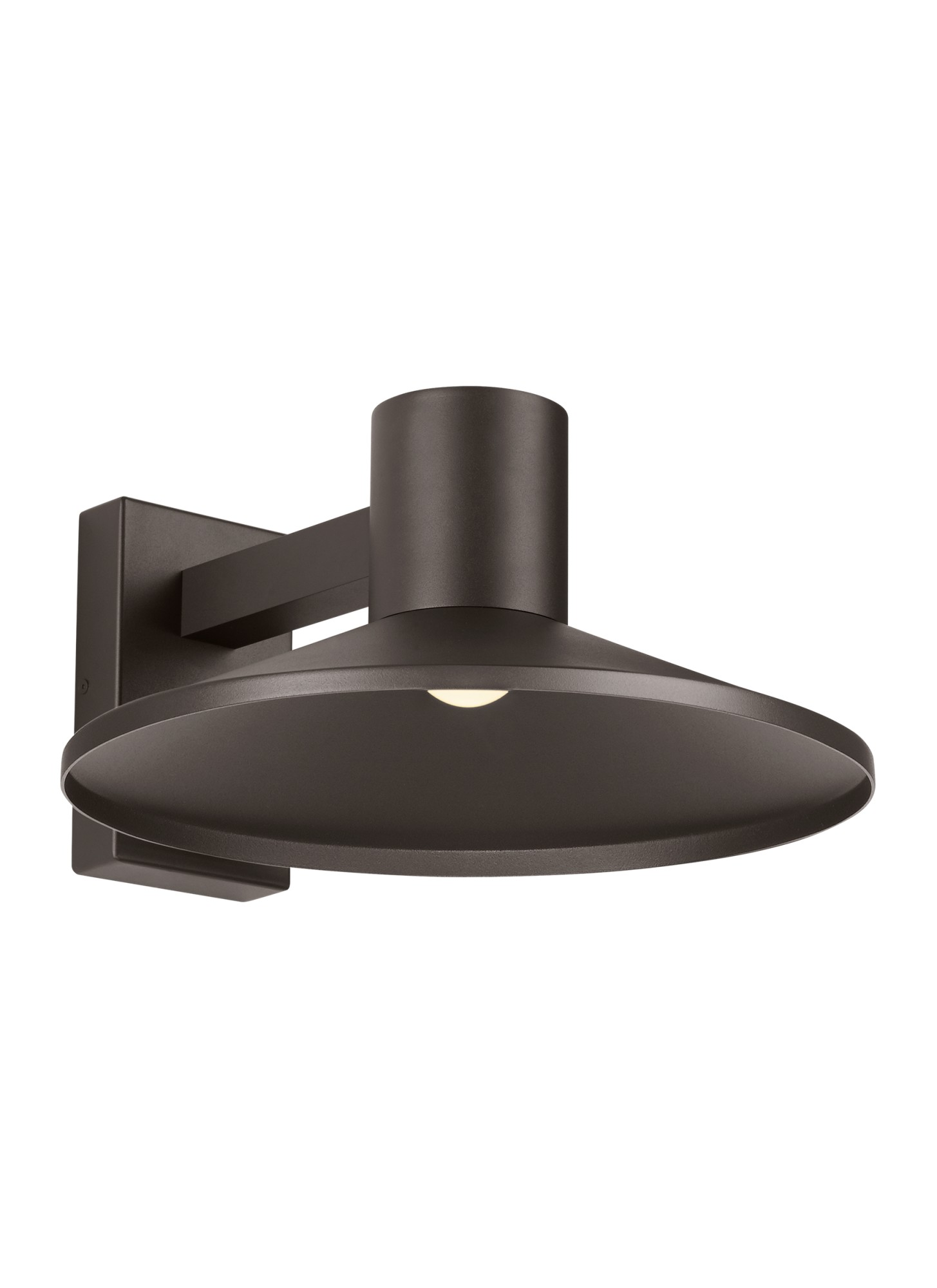 Photos - Floodlight / Street Light Visual Comfort 700OWASHL93016DUNV Ash 15" Tall LED Wall Sconce - 8 Watt Bronze Outdoor Lighting Wall Sconces 700OWASHL93016D