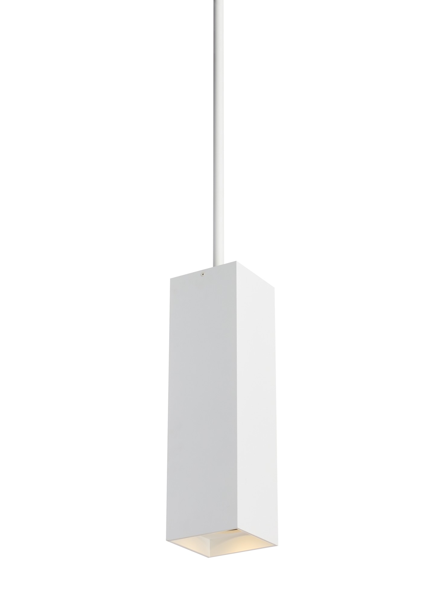 Photos - Chandelier / Lamp Visual Comfort 700TDEXOP183640-LED9 Exo 18" Tall Integrated LED Mini Pendant with 36" Stem 40 Degree Optics White / White /