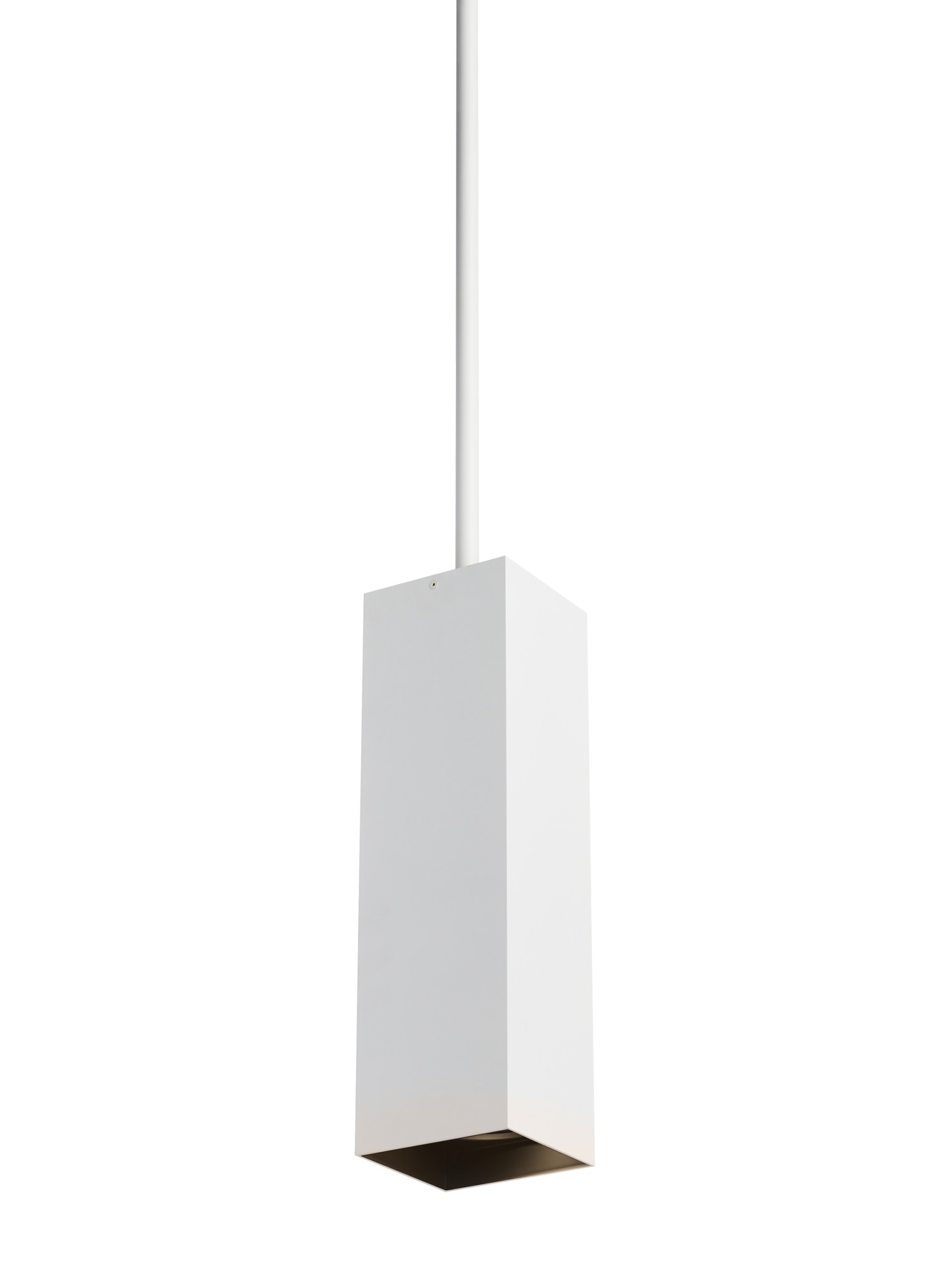Photos - Chandelier / Lamp Visual Comfort 700TDEXOP184830-LED9 Exo 18" Tall Integrated LED Mini Pendant with 48" Stem 30 Degree Optics White / Black /