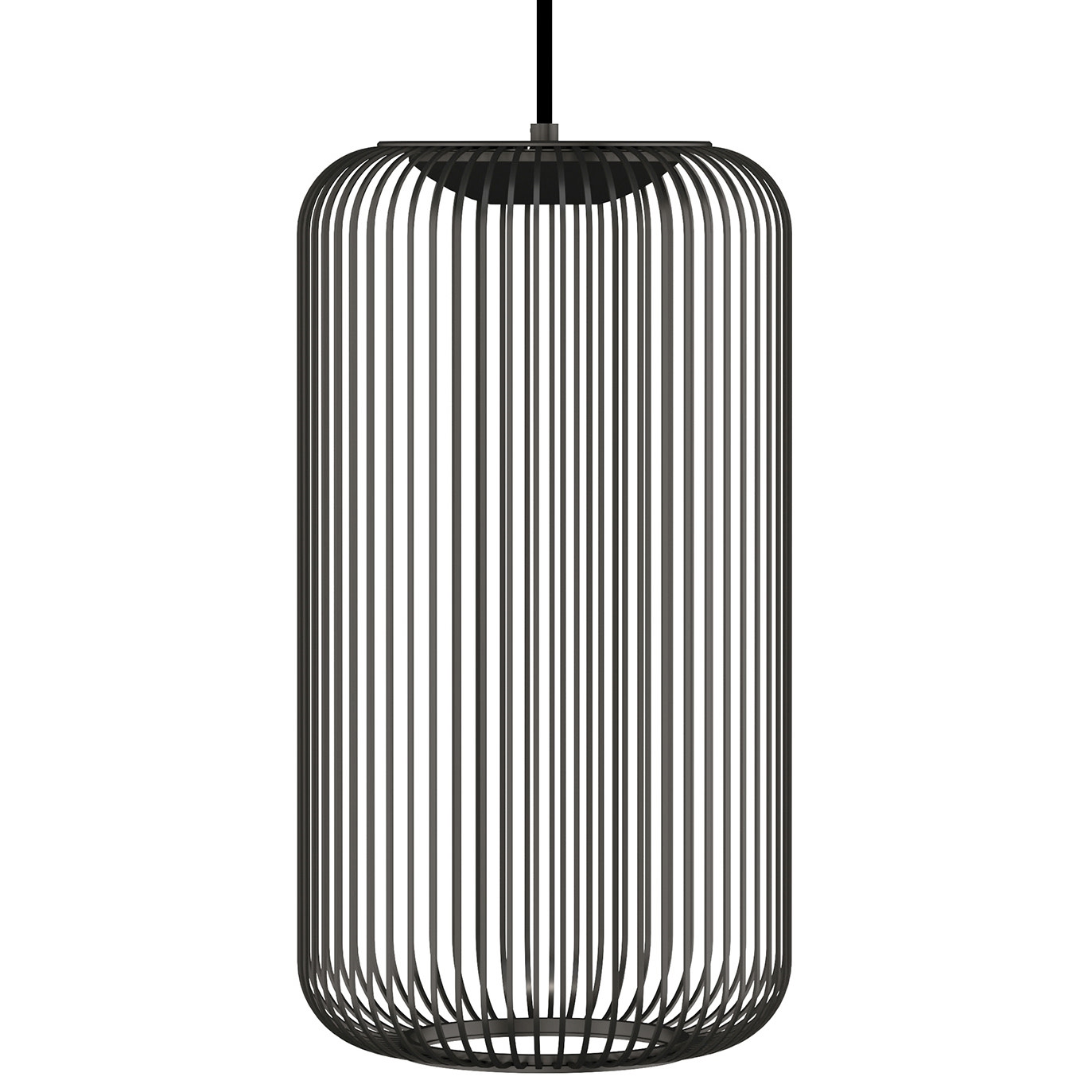 Photos - Chandelier / Lamp KAI Visual Comfort 700TDKAI1-LED930  12" Wide LED Suspension Pendant Nightshade Black Indoor Lighting Pendants 700TDKAI1B-LED 