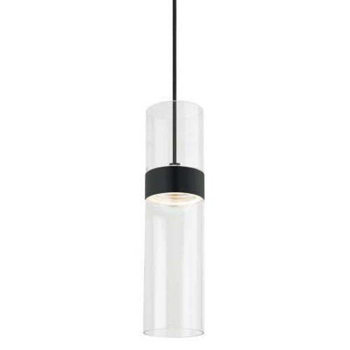 Photos - Chandelier / Lamp Wide Visual Comfort 700TDMANM-LED930-277 Manette 4"  LED Mini Pendant Clear Glass / Black Indoor Lighting Pendants 700TDMANMC 
