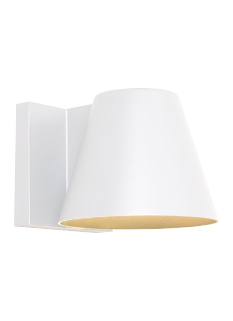 Photos - Floodlight / Street Light Visual Comfort 700WSBOW6-LED830 Bowman 6" Tall LED Outdoor Wall Sconce White Outdoor Lighting Wall Sconces 700WSBOW6W-LED830