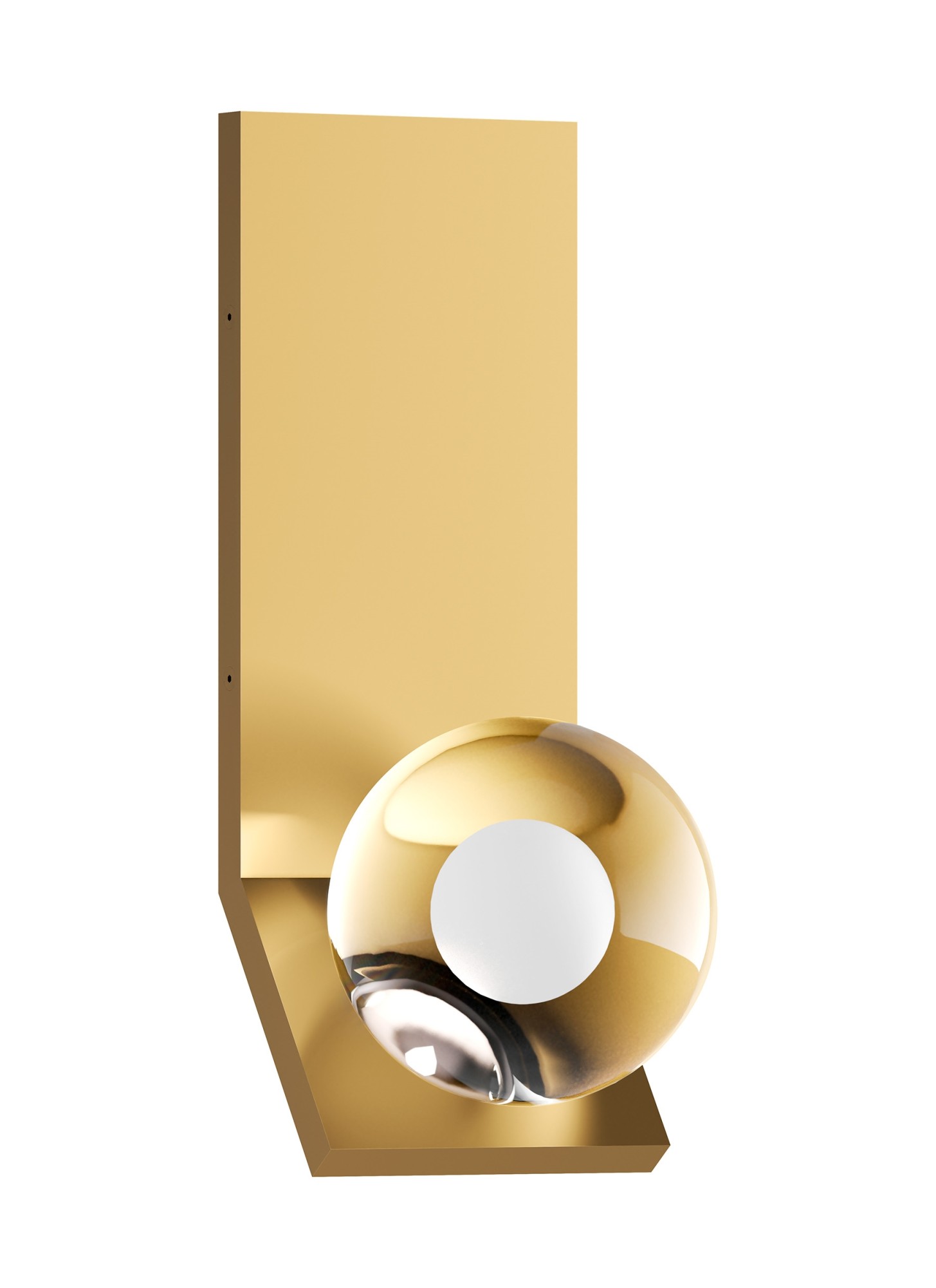 Photos - Chandelier / Lamp Mina Visual Comfort 700WSMINA-LED930  14" Tall LED Wall Sconce Natural Brass Indoor Lighting Wall Sconces 700WSMINANB-LED930 