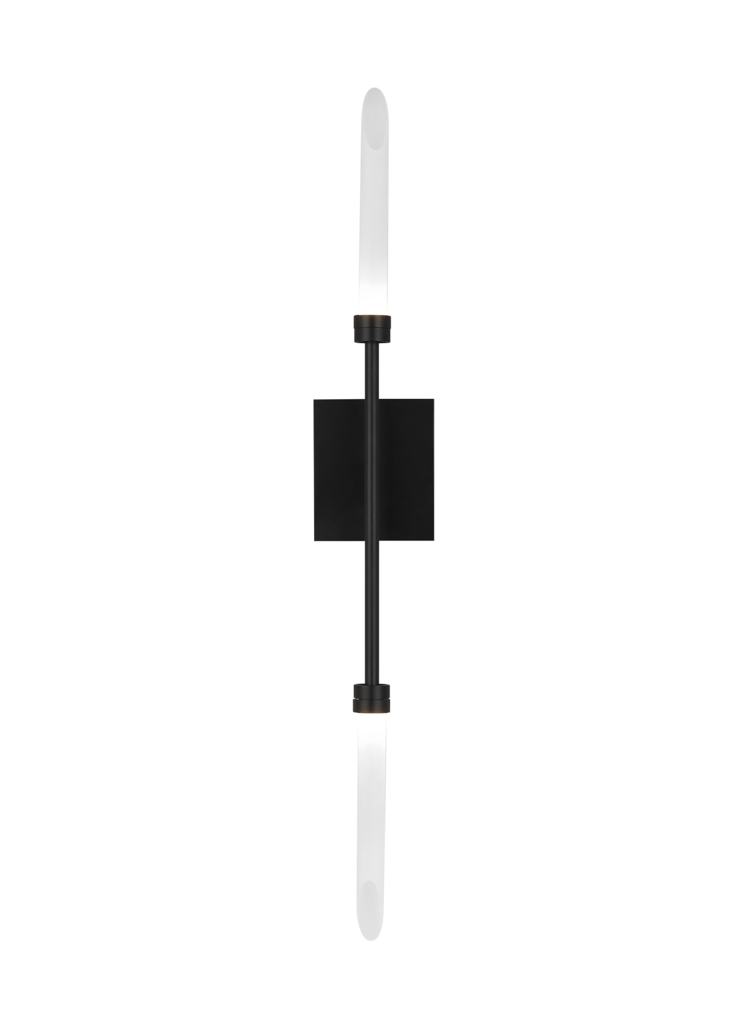 Photos - Chandelier / Lamp Visual Comfort 700WSSPR-LED9-277 Spur 2 Light 30" Tall LED Wall Sconce - 277V Matte Black / 2700K Indoor Lighting Wall Sconc