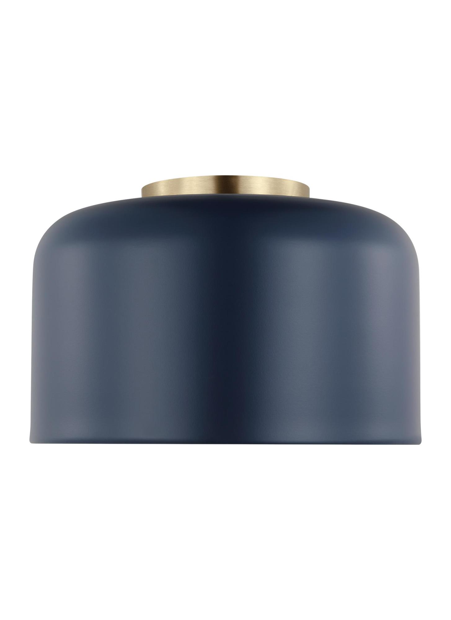 Photos - Chandelier / Lamp Wide Visual Comfort 7505401EN3 Malone 11"  LED Flush Mount Ceiling Fixture Navy Indoor Lighting Ceiling Fixtures Flush Mount 