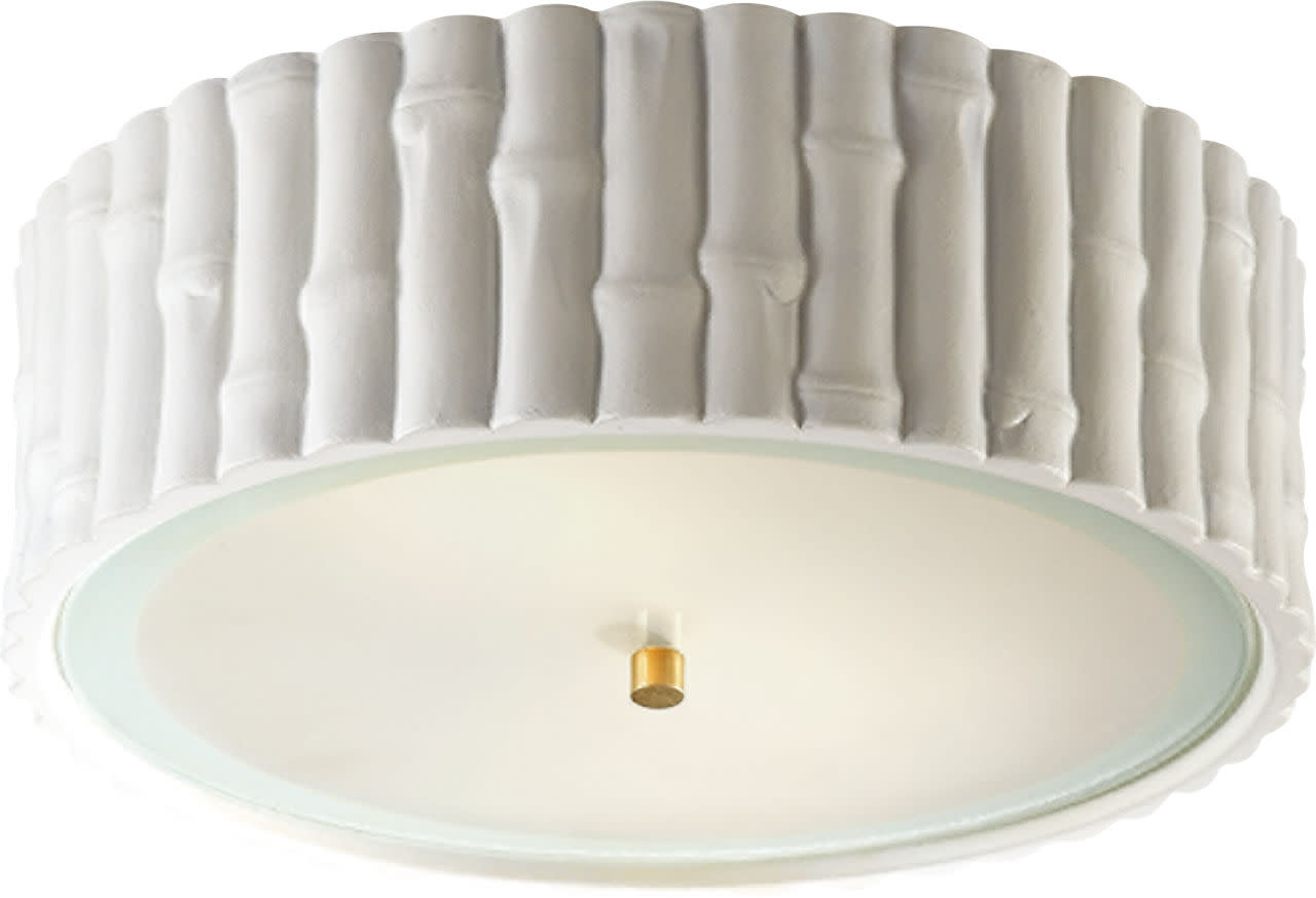 Photos - Chandelier / Lamp Frank Visual Comfort AH4005FG 15" Flush Mount by Alexa Hampton Plaster White Indoor Lighting Ceiling Fixtures Flush Mount AH