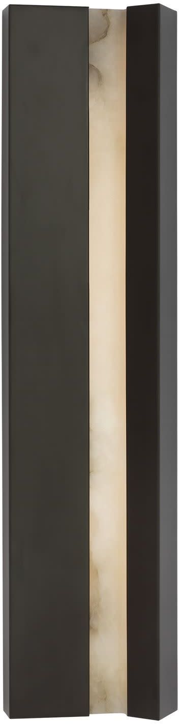 Photos - Chandelier / Lamp AMB Visual Comfort  2041-ALB Austera 32" Tall LED Wall Sconce Matte Carbon Indoor Lighting Wall Sconces  2041MTC-ALB 