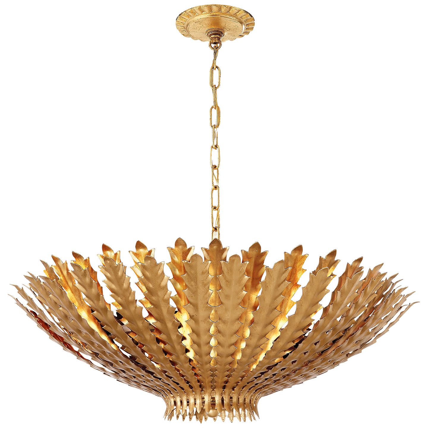 Photos - Chandelier / Lamp Hampton Visual Comfort ARN5011  25" Pendant Light by AERIN Gild Indoor Lighting Pendants ARN 5011G 