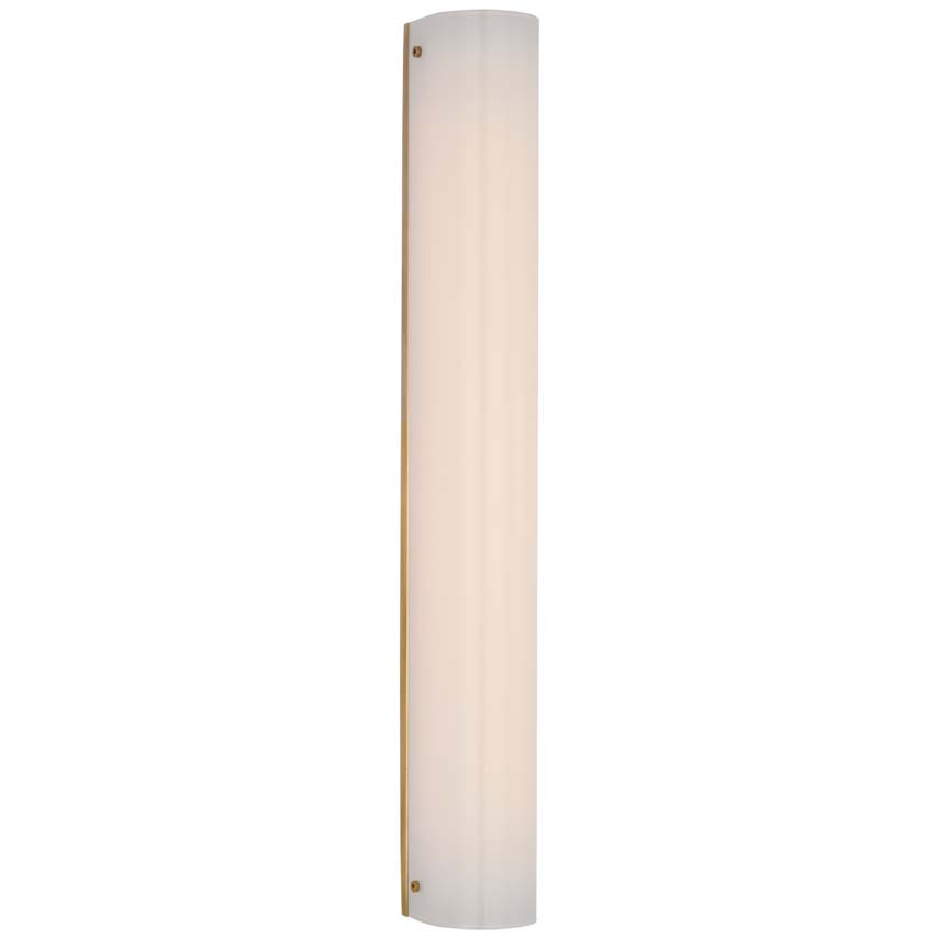 Photos - Chandelier / Lamp Visual Comfort BBL2201 Penhold 4" Wide LED Vanity Light Soft Brass / White Glass Indoor Lighting Bathroom Fixtures Vanity Li