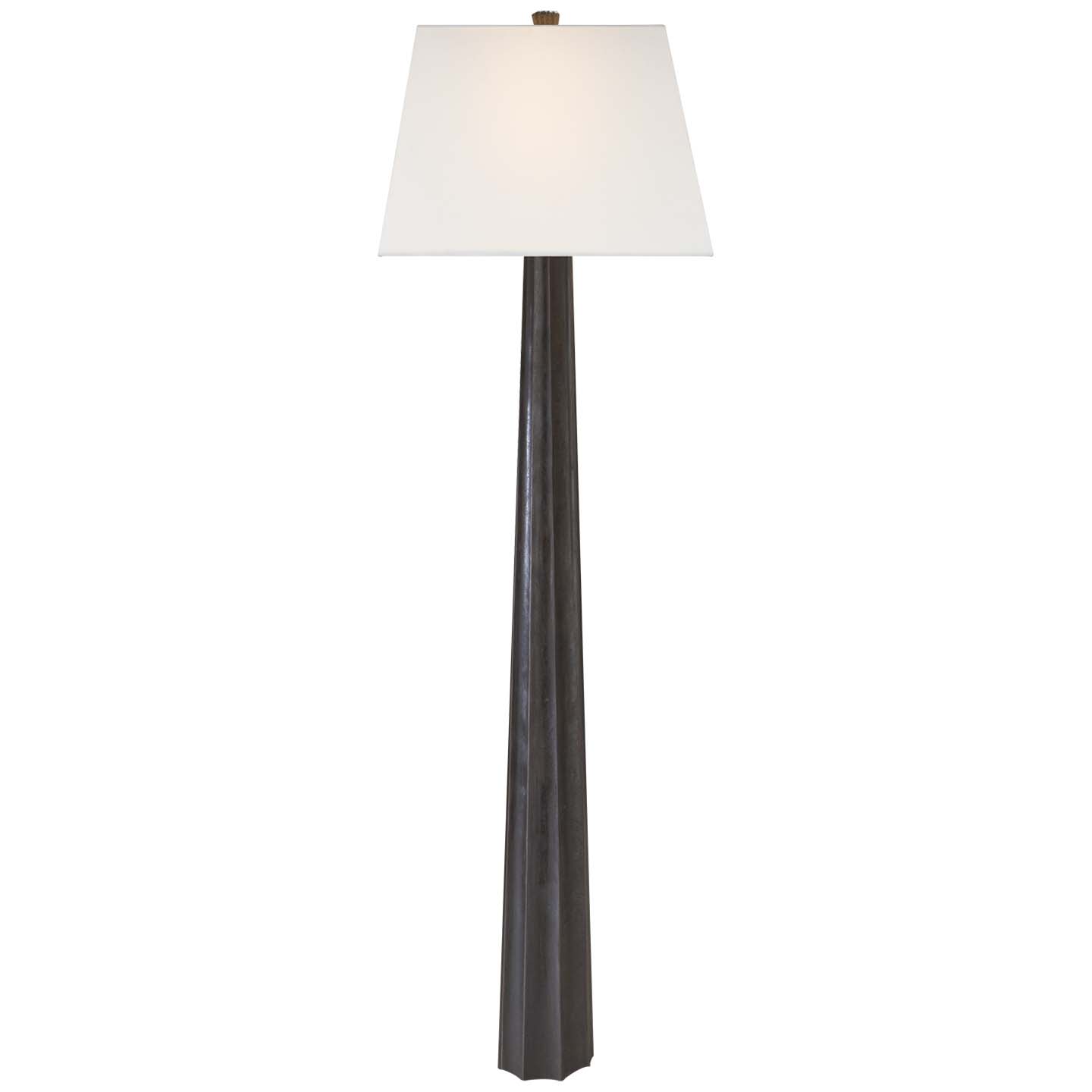 Photos - Chandelier / Lamp Spire Visual Comfort CHA9461-L Fluted  61" Tall Torchiere Floor Lamp Aged Iron Lamps Floor Lamps CHA 9461AI-L 