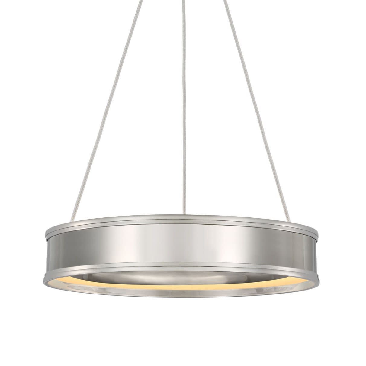 Photos - Chandelier / Lamp Visual Comfort CHC 1612 Connery 18" Wide LED Ring Chandelier Polished Nickel Indoor Lighting Chandeliers CHC 1612PN