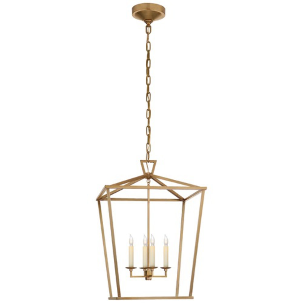 Visual Comfort CHC 2165 Darlana 4 Light 17" Wide Taper Candle Pendant Antique Burnished Brass Indoor Lighting Pendants