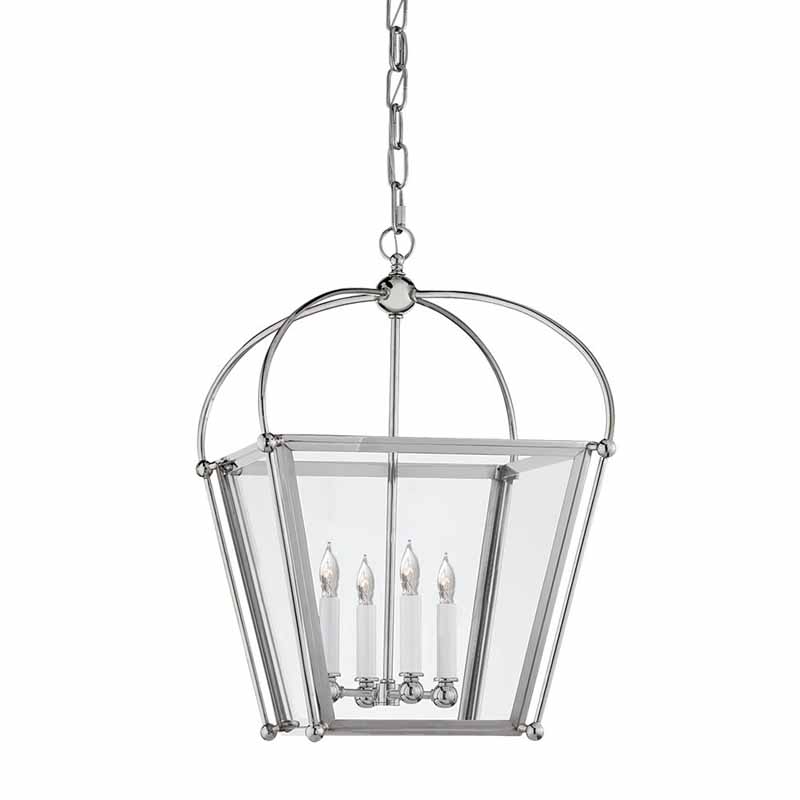 Photos - Chandelier / Lamp Riverside Visual Comfort CHC3438CG  13" Pendant Light by E. F. Chapman Polished Nickel Indoor Lighting Pendants CHC 3438PN-CG 