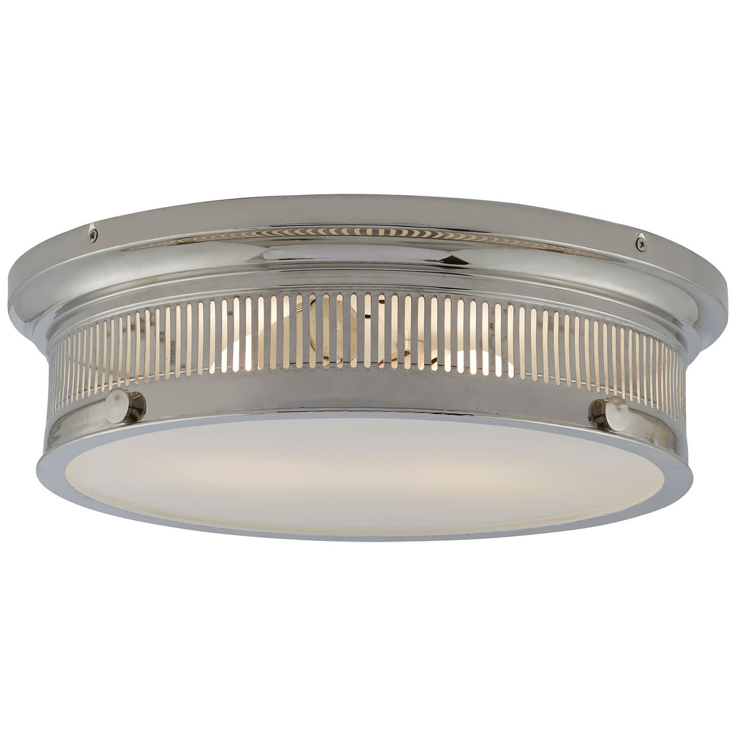 Photos - Chandelier / Lamp NICKEL Visual Comfort CHC4392WG Alderly 16" Flush Mount by E. F. Chapman Polished  Indoor Lighting Ceiling Fixtures Flush Mou 