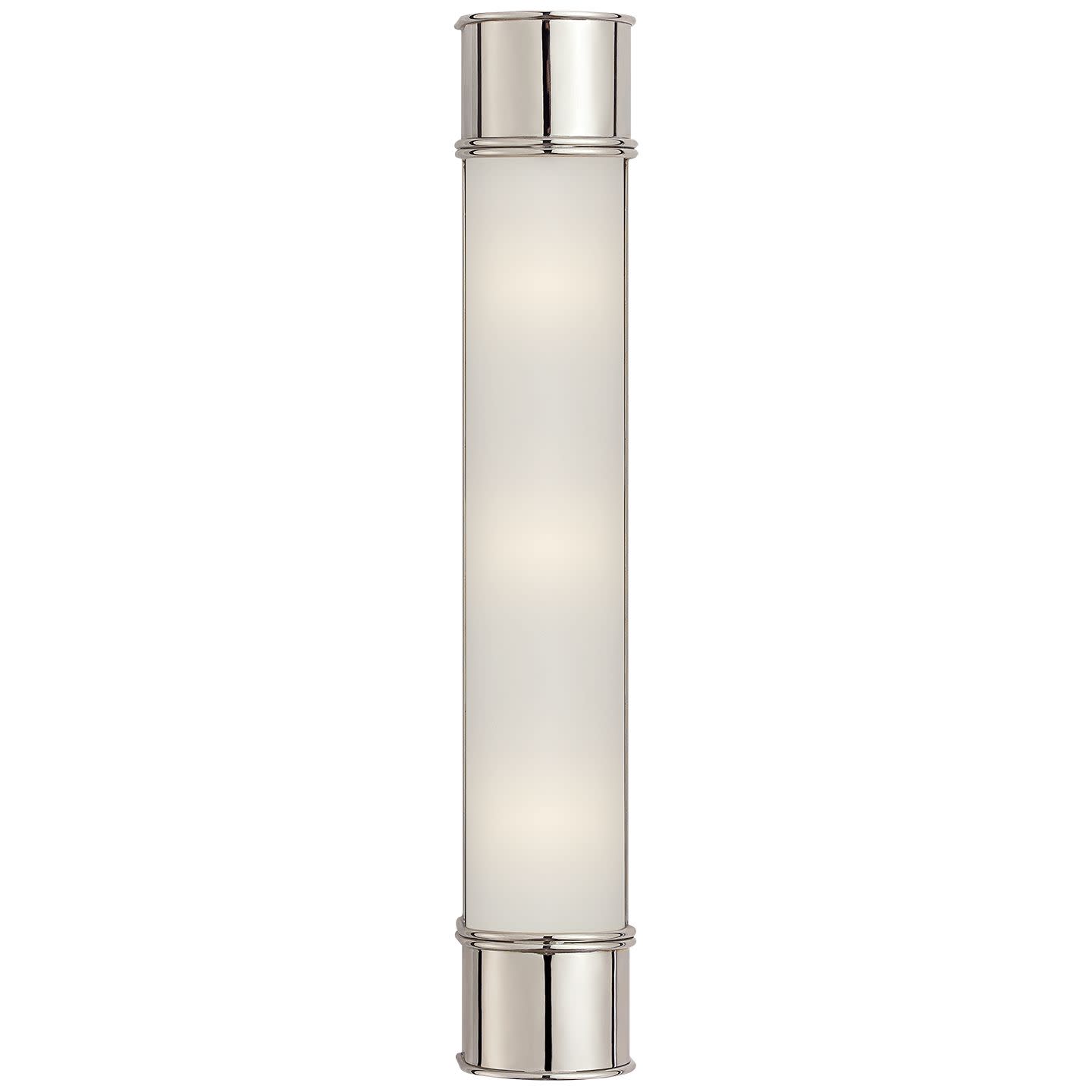 Photos - Chandelier / Lamp Oxford Visual Comfort CHD1553FG  24" Bath Sconce with Frosted Glass Polished Nickel Indoor Lighting Bathroom Fixtures Bath Ba 