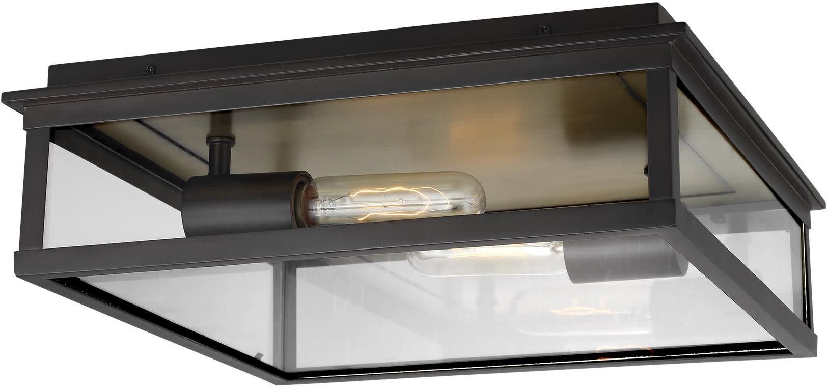 Photos - Floodlight / Street Light Comfort Visual CO1182 Freeport 15" Wide Flush Mount Ceiling Fixture Heritage Copper Outdoor Lighting Ceiling Fixtures Flush
