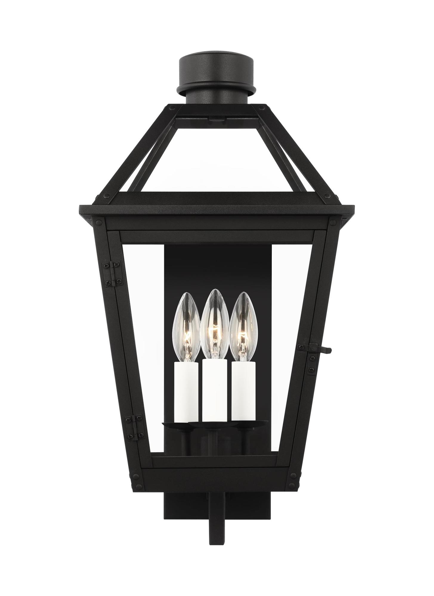 Photos - Floodlight / Street Light Comfort Visual  CO1383 Hyannis 3 Light 20" Tall Outdoor Wall Sconce Textured Black Outdoor Lighting Wall Sconces CO1383TXB 
