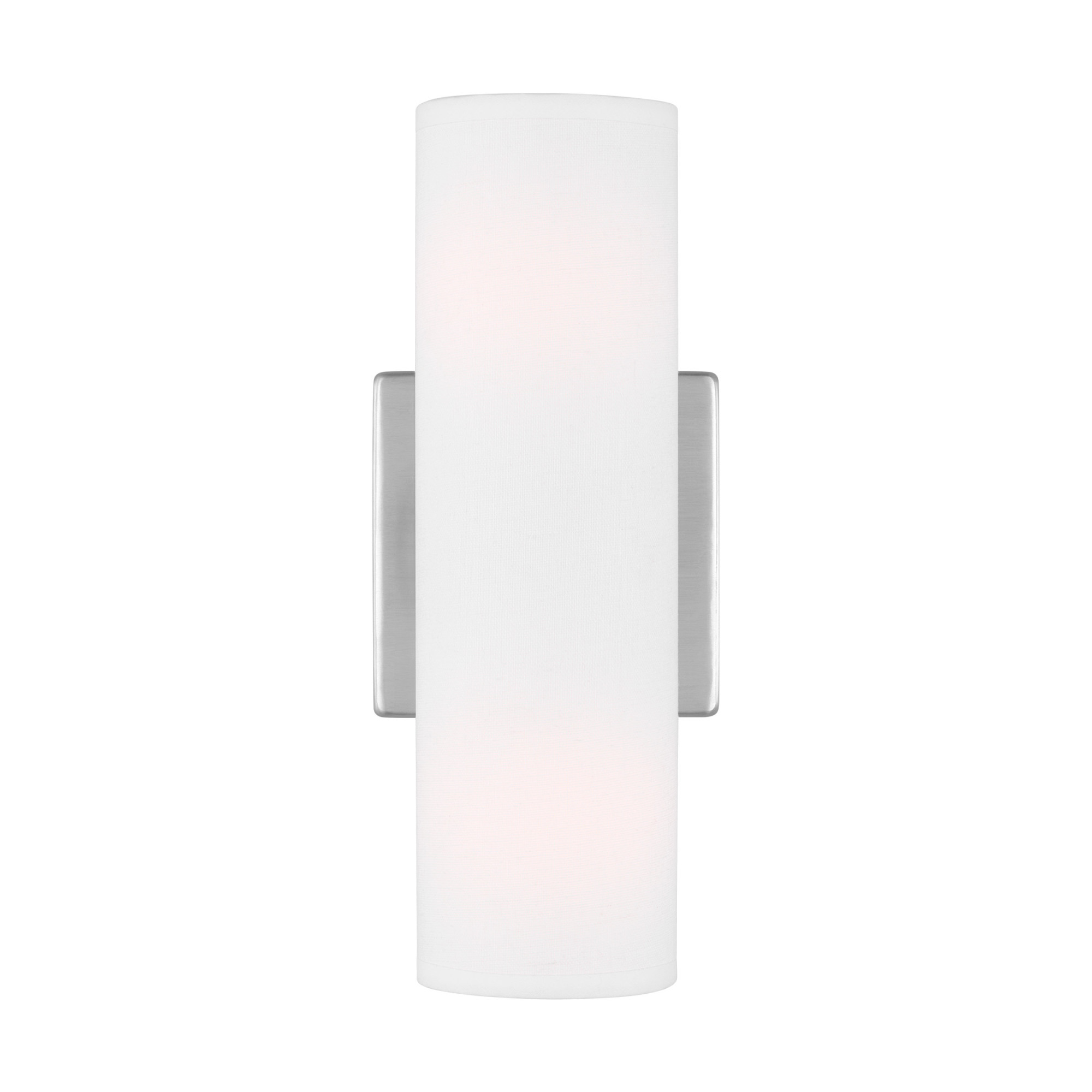 Photos - Chandelier / Lamp Medium Visual Comfort DJW1022 Capalino 2-Light  Sconce by Drew & Jonathan Brushed Steel Indoor Lighting Wall Sconces DJW1022B 