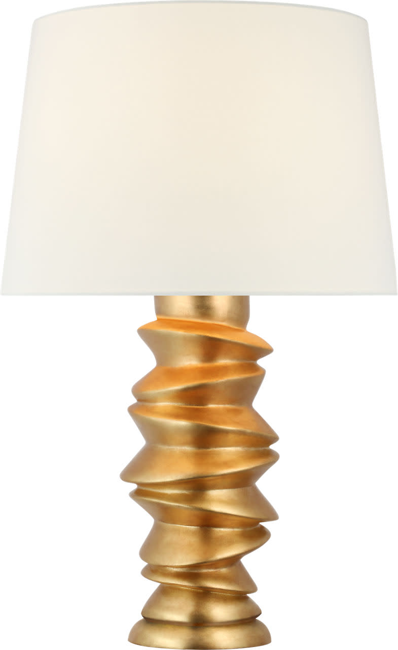 Photos - Desk Lamp Comfort Visual  JN3005-L Karissa 29" Tall Buffet Table Lamp Antique Gold Leaf Lamps Table Lamps JN 3005AGL-L 