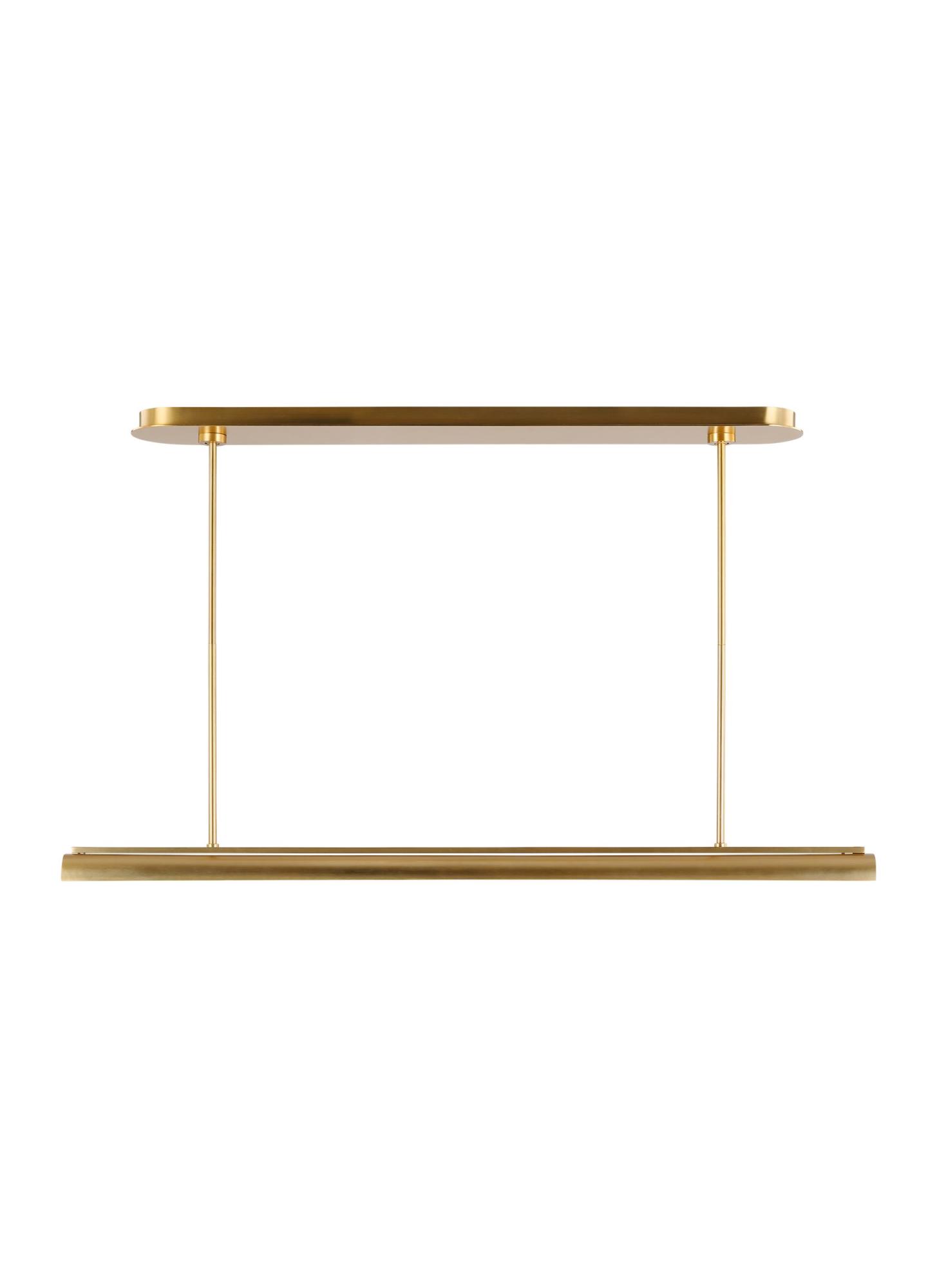 Photos - Chandelier / Lamp Carson Visual Comfort KC1091 48" Wide LED Linear Chandelier Burnished Brass Indoor Lighting Chandeliers KC1091BBS