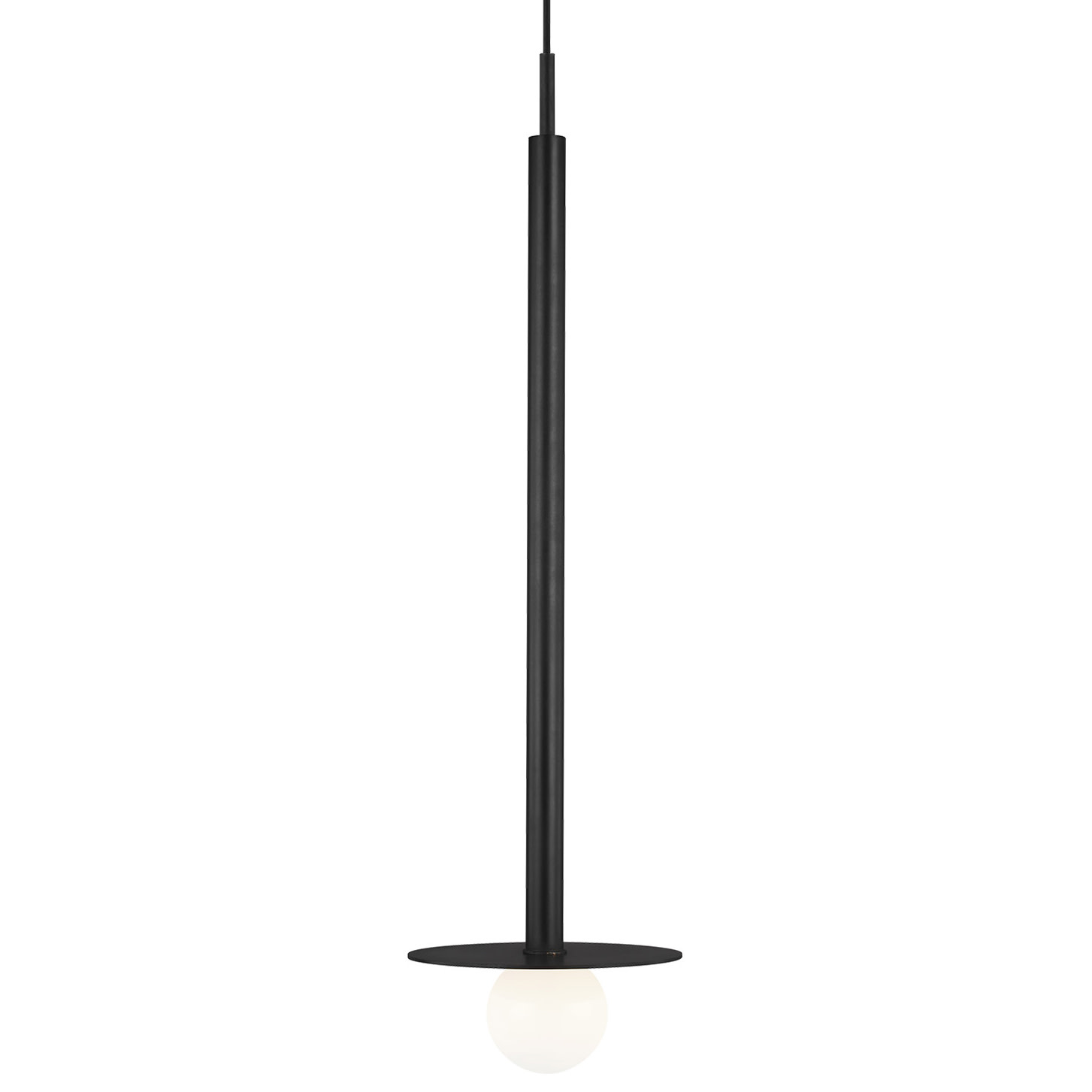 Photos - Chandelier / Lamp Wide Visual Comfort KP1011 Nodes 8"  Mini Pendant Midnight Black Indoor Lighting Pendants KP1011MBK 