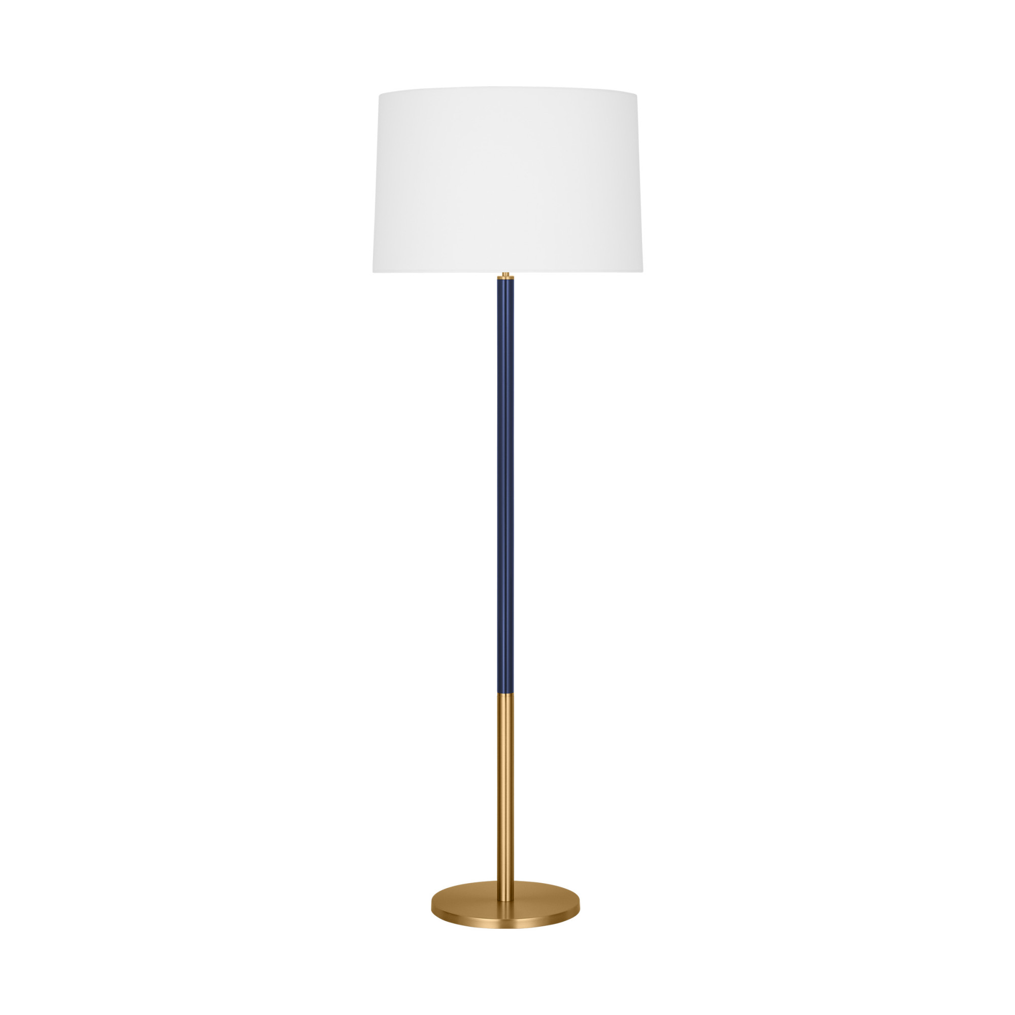 Photos - Chandelier / Lamp Visual Comfort KST1051NVY1 Monroe 62" Tall Floor Lamp Burnished Brass Lamps Floor Lamps KST1051BBSNVY1