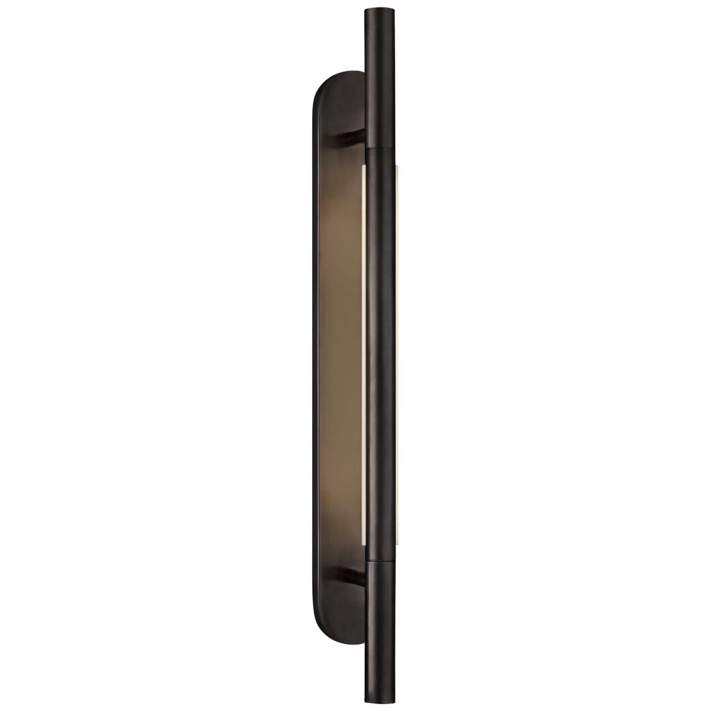 Visual Comfort KW2285 Rousseau 22" Tall LED Wall Sconce Bronze / Etched Crystal Indoor Lighting Wall Sconces