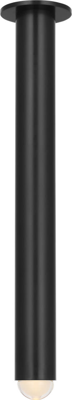 Photos - Chandelier / Lamp Visual Comfort KWFM30827 Ebell 5" Wide LED Flush Mount Ceiling Fixture - 2700K 90 CRI 753 Lumens Black Indoor Lighting Ceili