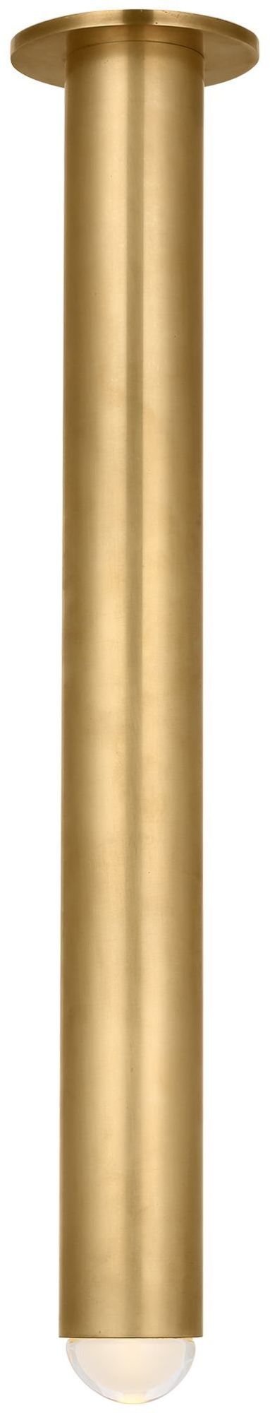 Photos - Chandelier / Lamp Visual Comfort KWFM30827 Ebell 5" Wide LED Flush Mount Ceiling Fixture - 2700K 90 CRI 753 Lumens Natural Brass Indoor Lighti