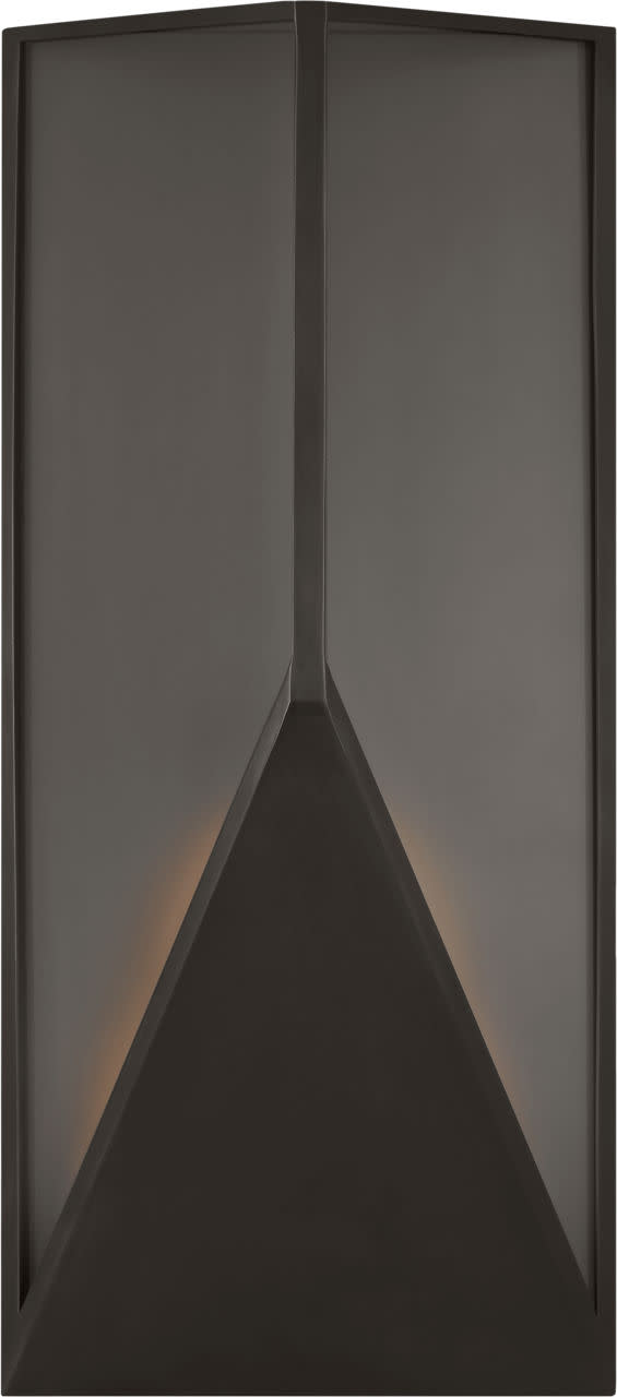 Photos - Floodlight / Street Light Comfort Visual KWOWS69127 Punto 22" Tall LED Outdoor Wall Sconce Bronze Outdoor Lighting Wall Sconces KWOWS69127BZCG