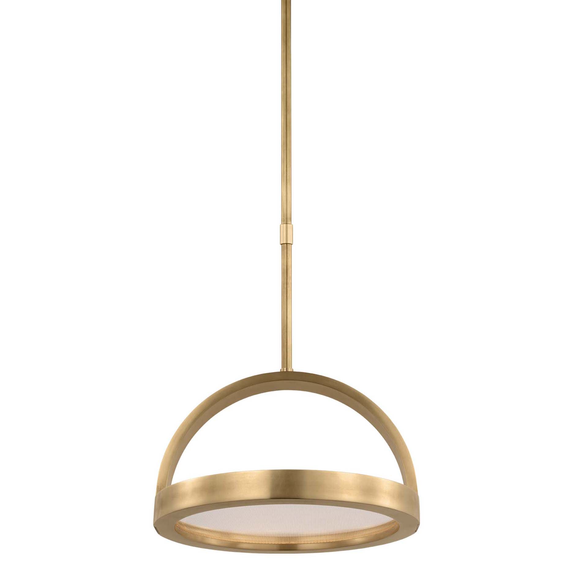 Photos - Chandelier / Lamp Visual Comfort KWPD18827 Cerne 12" Wide LED Suspension Pendant Natural Brass Indoor Lighting Pendants KWPD18827NB