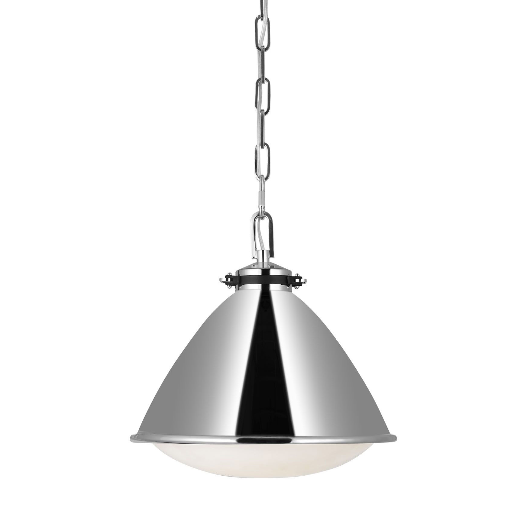 Photos - Chandelier / Lamp Hayward Visual Comfort LP1111  13" Wide Pendant Polished Nickel Indoor Lighting Pendants LP1111PN 
