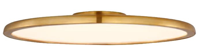 Visual Comfort PB 4005 Dot 22" Wide Flush Mount Ceiling Fixture Natural Brass Indoor Lighting Ceiling Fixtures Flush Mount