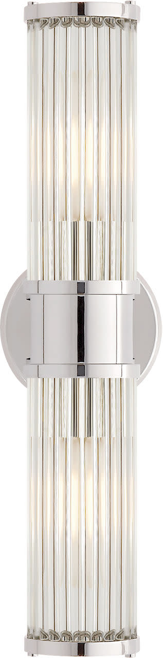 Photos - Chandelier / Lamp Allen Visual Comfort RL 2082 2 Light 5" Wide Bath Bar Polished Nickel Indoor Lighting Bathroom Fixtures Bath Bar RL 2082PN