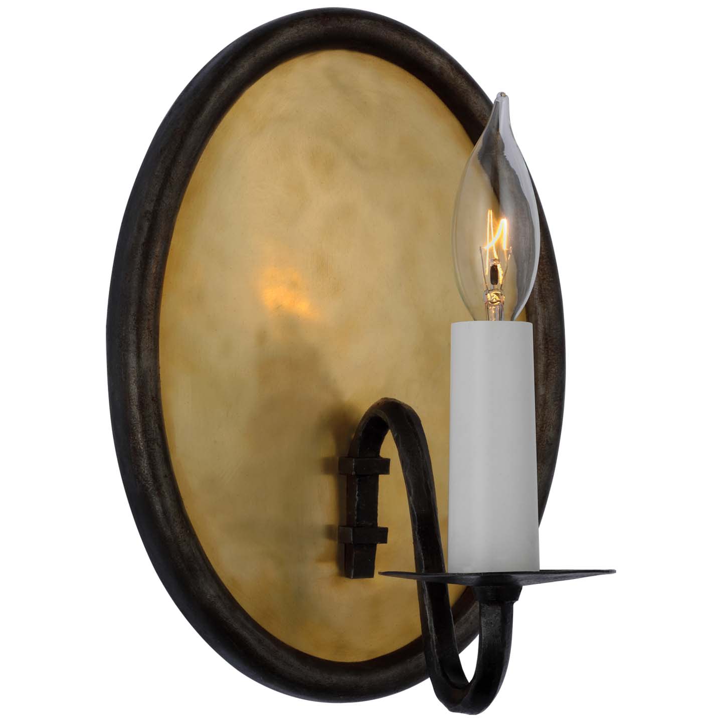Photos - Chandelier / Lamp iRon Visual Comfort RL2790 Ancram 11" Tall Wall Sconce Natural Brass / Aged  Indoor Lighting Wall Sconces RL 2790NB/AI 