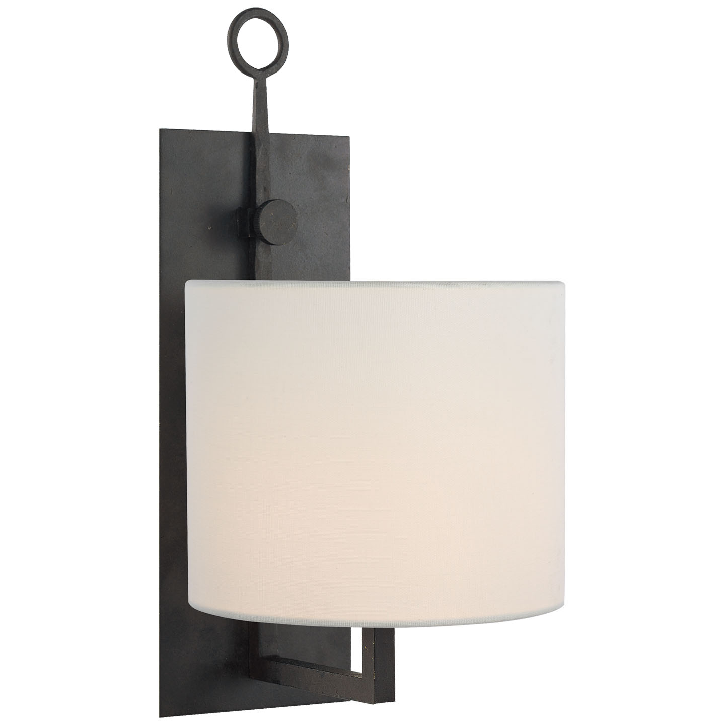 Photos - Chandelier / Lamp Aspen Visual Comfort S 2030-L  16" Tall Wall Sconce Blackened Rust Indoor Lighting Wall Sconces S 2030BR-L 